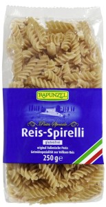 Makaron ryżowy razowy włoski świderki Spirali BIO 250 g bezglutenowy RAPUNZEL