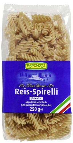 Makaron ryżowy razowy włoski świderki Spirali BIO 250 g bezglutenowy RAPUNZEL