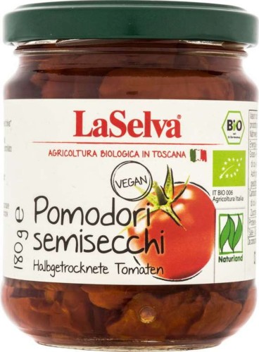 Pomidory suszone w oliwie extra virgin BIO 180g LaSelva