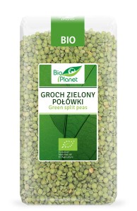 Groch zielony połówki BIO 500g Bio Planet