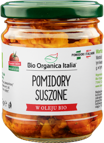 Pomidory suszone w oleju BIO 190g Bio Organica Italia