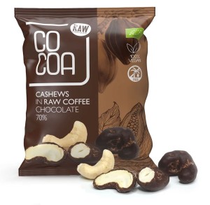 COCOA orzechy nerkowca w czekoladzie kawowej RAW BIO 70g