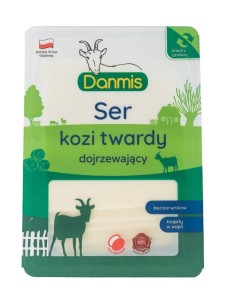 Ser kozi dojrzewający PLASTRY 100g Danmis