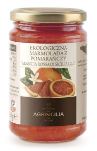 Marmolada z sycylijskich czerwonych pomarańczy BIO 360g Agrisicilia