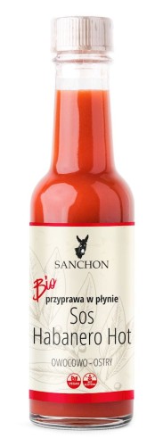 Sos HABANERO owocowo-ostry bezglutenowy BIO 140ml Sanchon