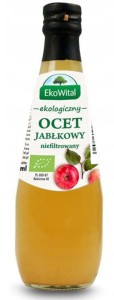 Ocet jabłkowy 6% niefiltrowany niepasteryzowany BIO 300ml Ekowital