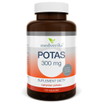 Potas cytrynian 300mg 120 kapsułek/112g Medverita