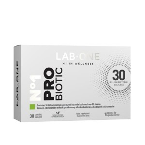 Probiotyk Lab One 30mld mikrokapsułkowych szczepów bakterii 30 kapsułek/15,6g