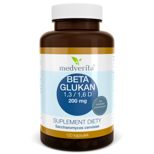  Beta Glukan 1,3 / 1,6 D 120 kaps/42g 200mg Medverita