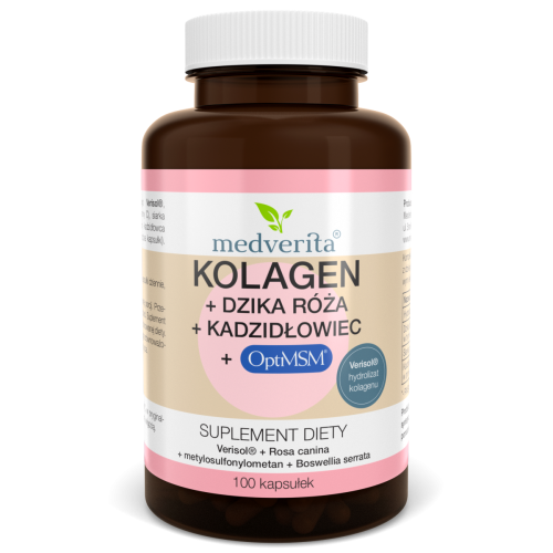  Kolagen + dzika róża + kadzidłowiec + MSM 100 kaps/57g Medverita
