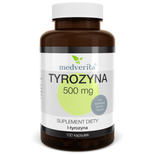 Tyrozyna 500mg 100 kaps/62g Medverita