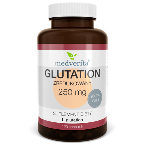 Glutation zredukowany 250mg 120kaps/39,2g Medverita