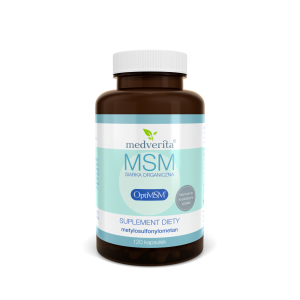 MSM siarka organiczna OptiMSM 500 mg 120 kapsułek/72g Medverita