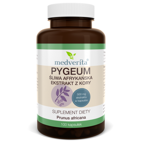 Pygeum śliwa afrykańska 100kapsułek/62g Medverita