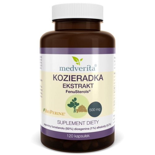 Kozieradka FenuSterols 120 kapsułek/72g Medverita
