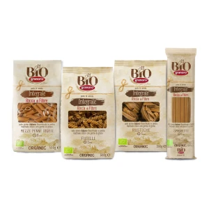 Zestaw makaronów GRANORO tradycyjnych włoskich pełnoziarnistych semolinowych BIO 2kg 