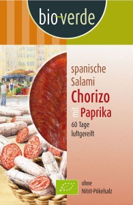Salami Chorizo z papryką BIO 80g BioVerde