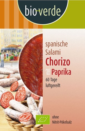Salami Chorizo z papryką BIO 80g BioVerde