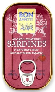 Sardynki portugalskie w sosie pomidorowym pikantne 120g/78g Bon Appetit 