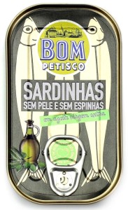 Sardynki w oliwie filety bez skóry i ości 120g/84g Bom Petisco