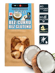 Ciastka KETO kokosowe bez dodatku cukru bezglutenowe 150g PureGood
