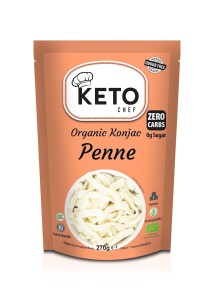 Makaron KETO Konjac rurki Penne bezglutenowy 270g/200g BIO KetoChef