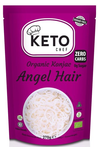 Makaron KETO Konjac Angel Hair 270g/200g BIO KetoChef