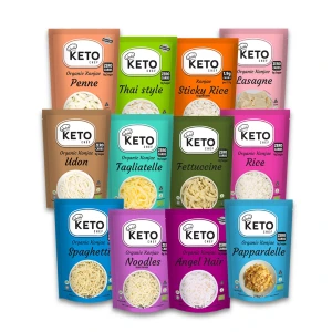 Zestaw 12 różnych makaronów konjac KetoChef BIO bezglutenowy