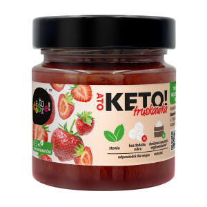 Dżem Keto Truskawka ze stewią bez cukru 200g AtoDobre