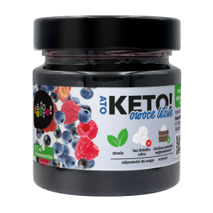 Dżem Keto Owoce Leśne ze stewią bez cukru 200g AtoDobre