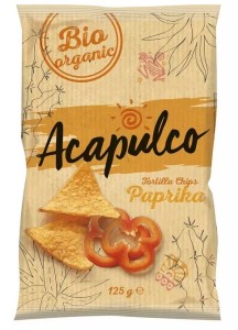 Nachosy kukurydziane paprykowe BIO 125 g Acapulco 