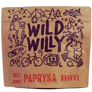 Wołowina suszona Beef Jerky papryka HOT 100g Wild Willy