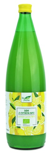 Sok z ekologicznych cytryn NFC DUŻY 1l BIO Bio Planet