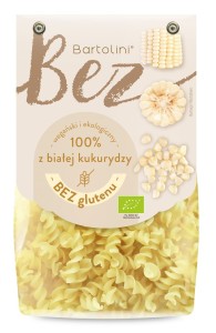 Makaron z białej kukurydzy świderek bezglutenowy BIO 250g Bartolini