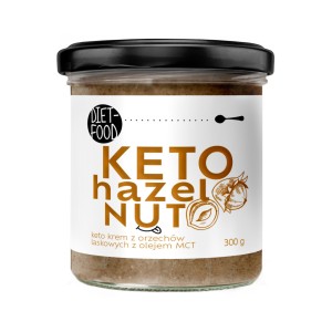 Krem z orzechów laskowych KETO z olejem MCT 300 g Diet Food