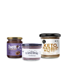 Zestaw KETO kremów orzechowych laskowych
