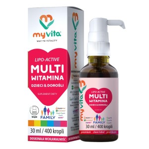 Multiwitamina Family w kroplach dla dzieci i dorosłych bezglutenowa 30ml MyVita