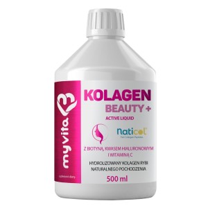 Kolagen Beauty+ Active Liquid bezglutenowy 500ml My Vita