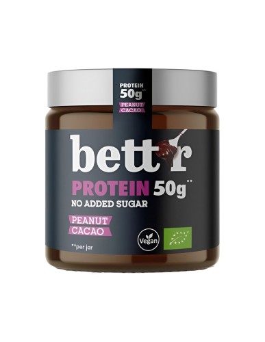 Krem proteinowy orzech ziemny z kakao bez dodatku cukru BIO 250g Bettr