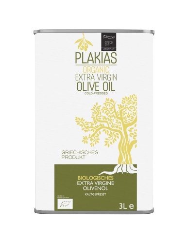 Oliwa z oliwek PLAKIAS z Krety BIO PUSZKA 3l