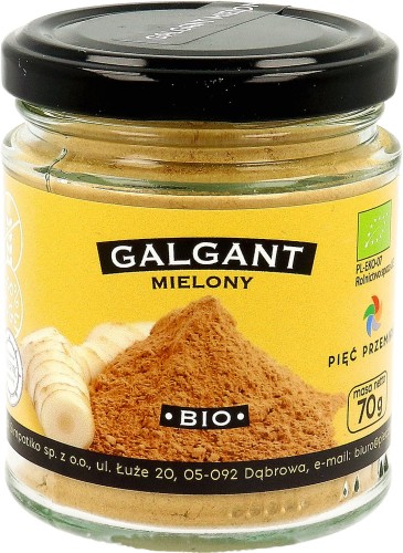 Galgant mielony bezglutenowy BIO 70g Pięć Przemian