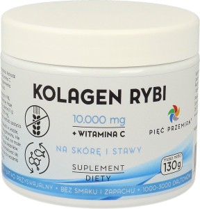 Kolagen rybi bezglutenowy 130g Pięć Przemian