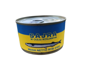Sajra w oleju puszka 216g Petropat