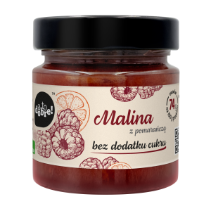 Dżem Malina z pomarańczą bez cukru 195g AToDobre