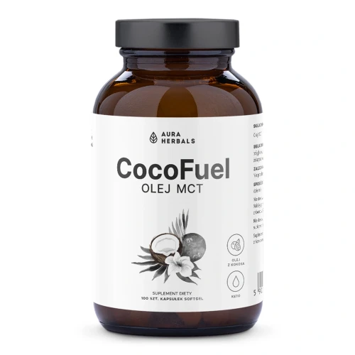 Olej MCT CocoFuel  100 kapsułek Aura Herbals