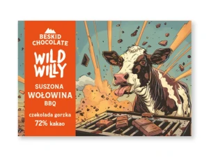 Czekolada gorzka 72% z suszoną wołowiną BBQ 70g Wild Willy 