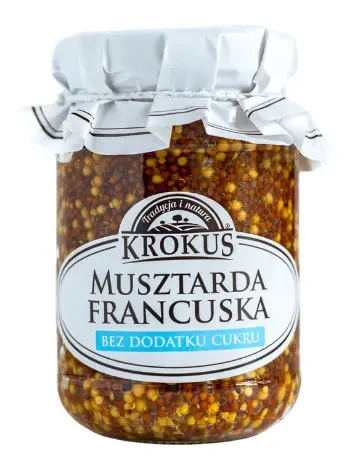 Musztarda Francuska bez cukru 185g Krokus