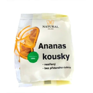 Ananas suszony bez cukru niesiarkowany 100g Natural Jihlava