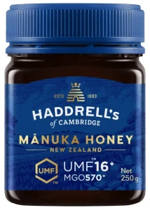 Miód MANUKA UMF 16+ MGO 570+ 250g Haddrell's
