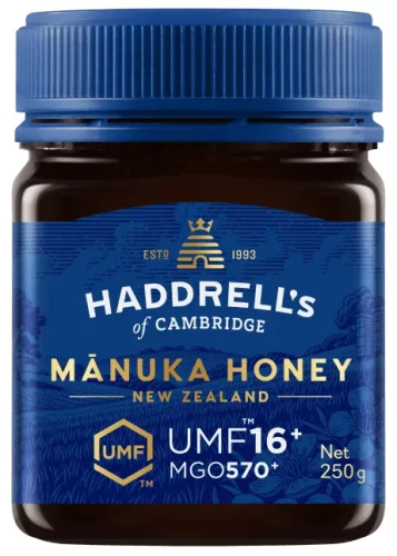 Miód MANUKA UMF 16+ MGO 570+ 250g Haddrell's